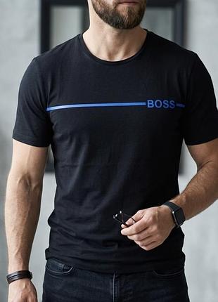 Чоловіча футболка boss hugo boss (refined line) — розмір м