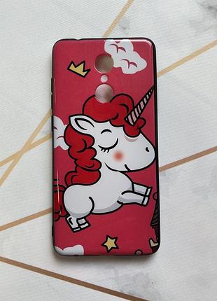 Защитный глянцевый чехол с рисунком для xiaomi redmi 5 единорог