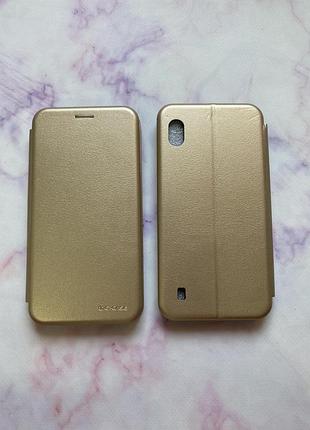 Чехол-книжка на samsung galaxy а10 (2019)/а105 золотой