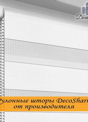 Ролеты на окна день - ночь тм "oasis" белый 55.0 х 170 см