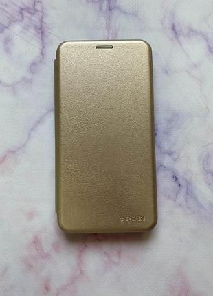Чехол-книжка на huawei honor 7a pro золотой