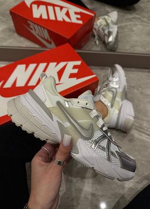 Кроссовки женские nike v2k run metallic silver&amp;white