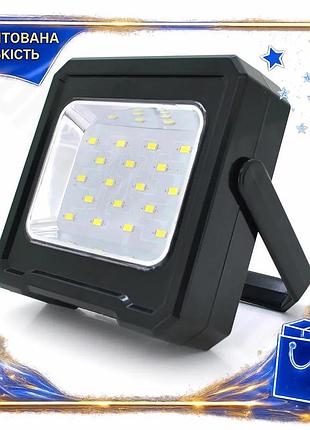 Переносной фонарь-прожектор voltronic rc-c095 solar 20w 18 led smd для дачи освещения на природе и в гар dm-11