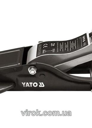 Домкрат гідравлічний підкатний yato : 2 т, h= 89 - 359 мм [1/36]