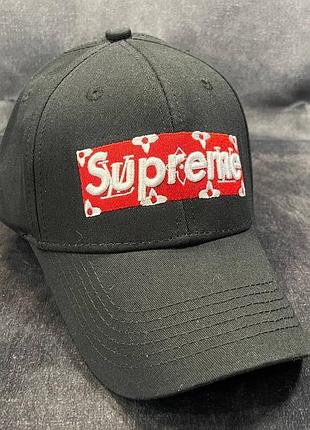 Кепка, бейсболка supreme чёрная 119