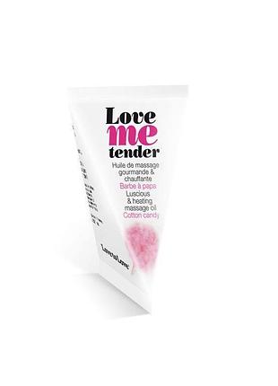 Разогревающее массажное масло love to love love me tender cotton candy (10 мл)