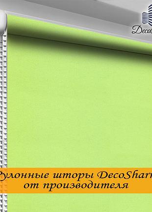 Рулонні штори "oasis" батист - лайм 75.0 x 170 cм