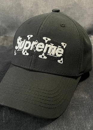 Кепка, бейсболка supreme чёрная 118