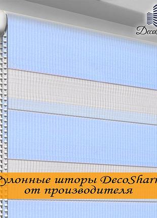 Ролеты на окна день - ночь тм "oasis" голубой 75.0 х 170 см
