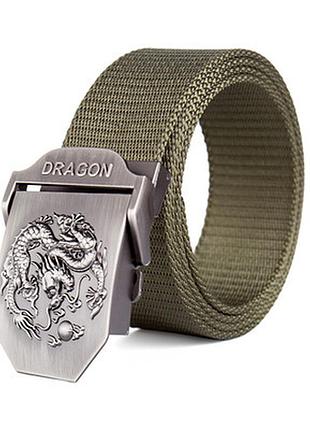 Ремень темно-зеленый dragon