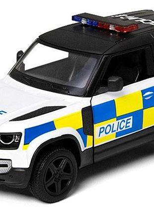 Автомодель полицейская машина (1:36) land rover defender 90 (police edition)