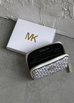 Маленький кошельок michael kors з монетницею на блискавці шкіряний жіночий міні гаманець 12х9 см від майкл корс в коробочці