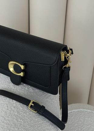 Шкіряна жіноча сумочка кросс боді coach сумка з ручкою та ремінцем через плече від коуч сумка 26х14х9 см для жінки