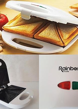 Бутербродниця rainberg rb-5405 сендвічниця 750 w