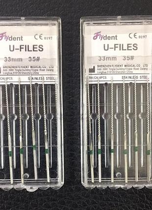 U-files файли flydent ss 33mm 6шт. #35 сталь