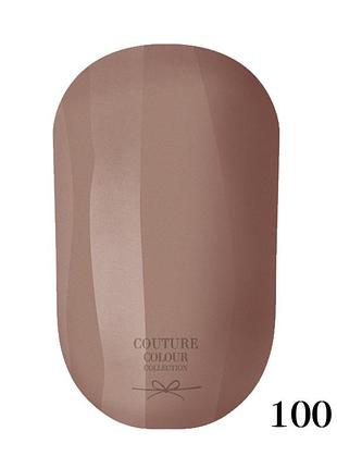Гель-лак couture colour gel polish №100 коричневый, 9ml