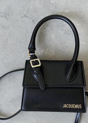 Маленькая женская сумочка 18х16х8 см с ремешком на плечо от jacquemus кожаная мини сумка для женщины жакмюс