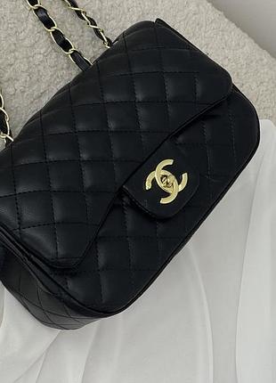 Сумка 24х16х8 см для жінки chanel шкіряна сумочка кросс боді від шанель жіноча сумка з двома ручками ланцюжками
