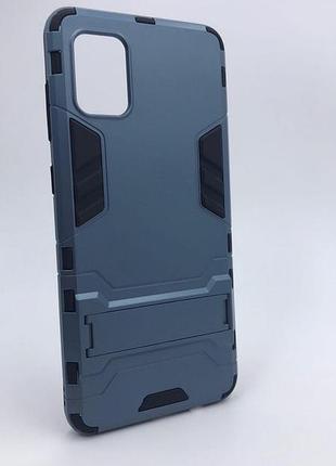 Силиконовый противоударный чехол с подставкой transformer для samsung galaxy а31 серый