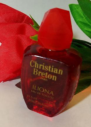 Iliona christian breton eau de toilette, 11.5 мл, оригинал, винтаж