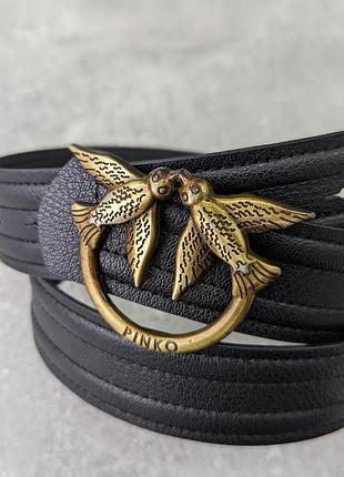 Ремень из кожи для женщины кожаный широкий пасок pinko женский пояс до 120 см от пинко