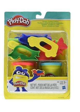 Hasbro play-doh rollers cutters & more item b7417 плейдо тісто ліплення