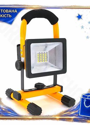 Переносной фонарь-прожектор watton wt-329 (50w), 24 led(smd), 3 режима работы , заряд от 5v, батарея 2*(18650/