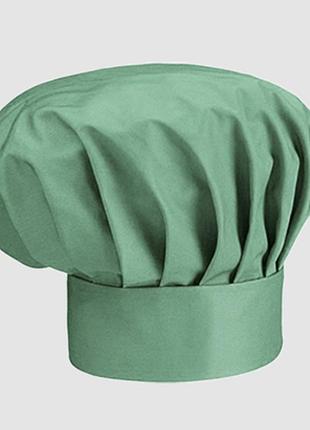 Шапка для повара nibano колпак повара оливковий