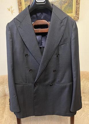 Двобортний піджак suitsupply havana, вовна vitale barberis canonico s110’s, розмір 52