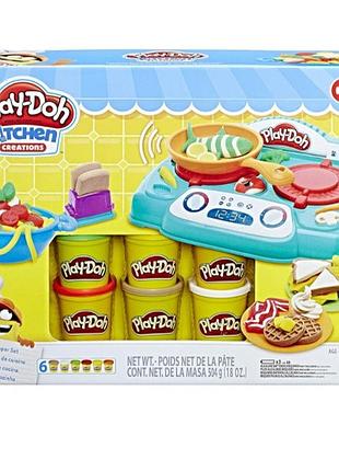 Hasbro play-doh kitchen creations stovetop super b9014 c3096 тісто плейдо кухня плита ліпка іграшка