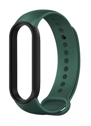 Браслет / ремінець для фітнес-трекер / смарт годинник mi band 5 10 кольорів темно зелений