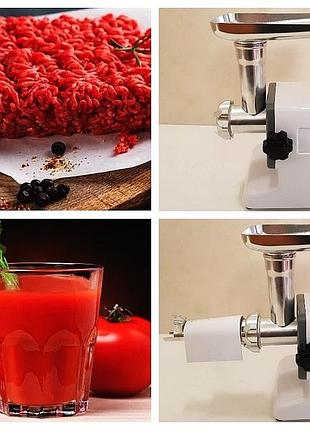 Мясорубка электрическая crownberg cb-4212 с соковыжималкой