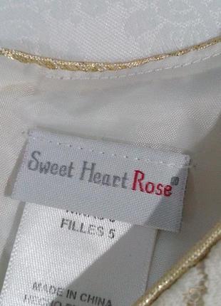 Гипюровое нарядное платье балон sweet heart rose8 фото