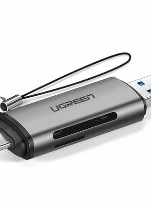 Кардрiдер ugreen cm185 usb-c / usb-a card reader (ugr-50706) ugr-50706