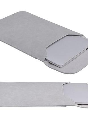 Чохол для macbook ноутбуків bestjing у формі конверта сріблястий 13.3"-14"
