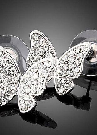 Сережки гвоздики метелики