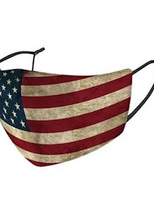 Маска на лицо защитная с государственным флагом сша