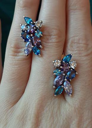Серебряные серьги коллаж