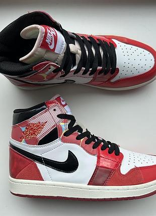Чоловічі кросівки nike air jordan 1 retro high og "spider-man: across the spider-verse"