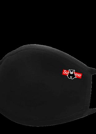 Маска молодіжна захисна багаторазова на обличчя supreme panda