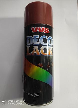 Краска аэрозольная deco lack 400ml ral3005 bordeaux red (бордовый)