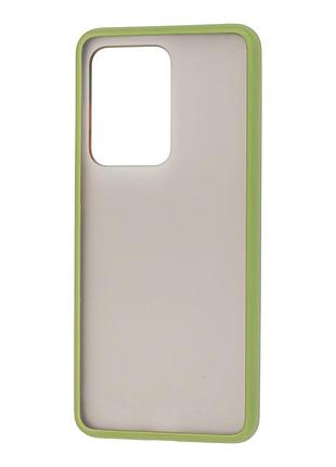 Матовый чехол для samsung galaxy s20 ultra зеленый хаки