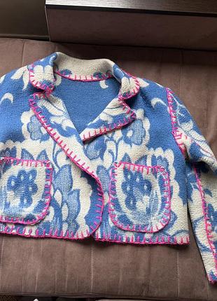 Жакет ковдра blanket jacket коротке пальто