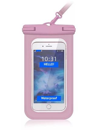 Водонепроницаемый чехол для смартфона waterstar розовый