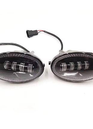Протитуманні led фари honda civic, cr-v, accord, odyssey 60w 6000k (комплект 2-шт)