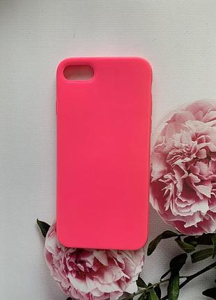 В наличии!!! силиконовый глянцевый чехол для iphone 7, 8