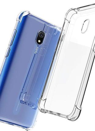 Противоударный прозрачный силиконовый чехол для xiaomi redmi 8а