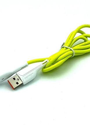 Дата кабель denmen d15l lightning green 2
