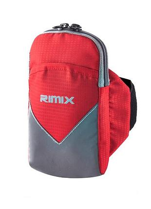 Сумка на руку для смартфона rimix спортивна червоний