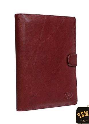 Блокнот кожаный italico 2590 rosso красный